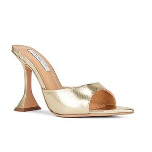 🇺🇸 SALE • Tony Bianco Marcel Mule in Gold Nappa Metallic, Size: 7